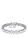 Swarovski pear cut crystal tennis bracelet silver - British product