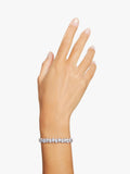 Swarovski pear cut crystal tennis bracelet silver - British product