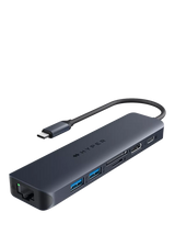 John Lewis Targus HyperDrive Next 7 USB-C Hub 100W Pass-Through Black- Buy online at McGrocer