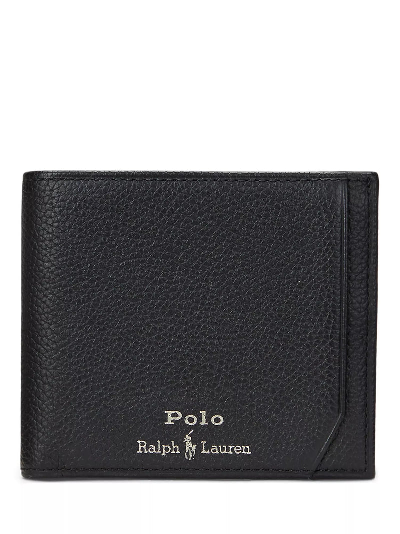 Ralph Lauren black leather wallet with foil logo (British brand)