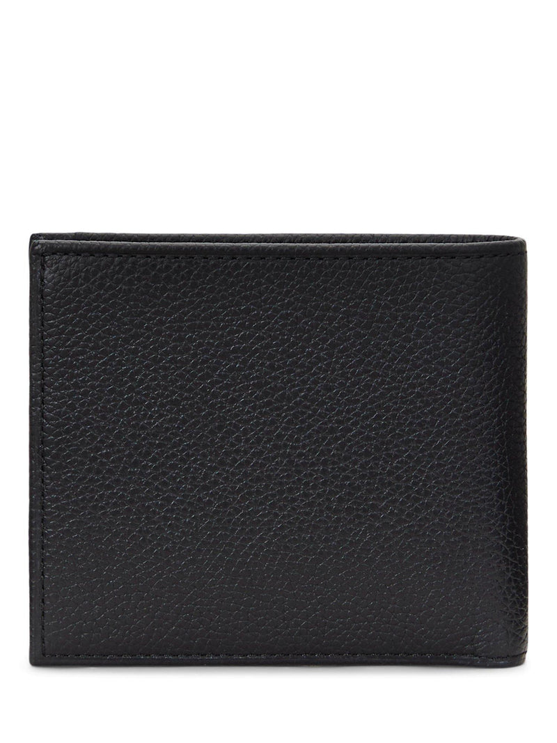 Ralph Lauren black leather wallet with foil logo (British brand)