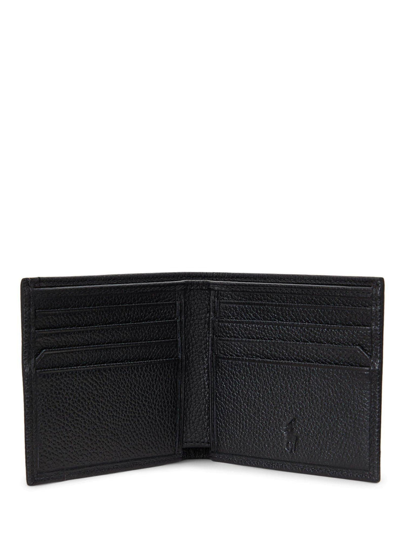 Ralph Lauren black leather wallet with foil logo (British brand)