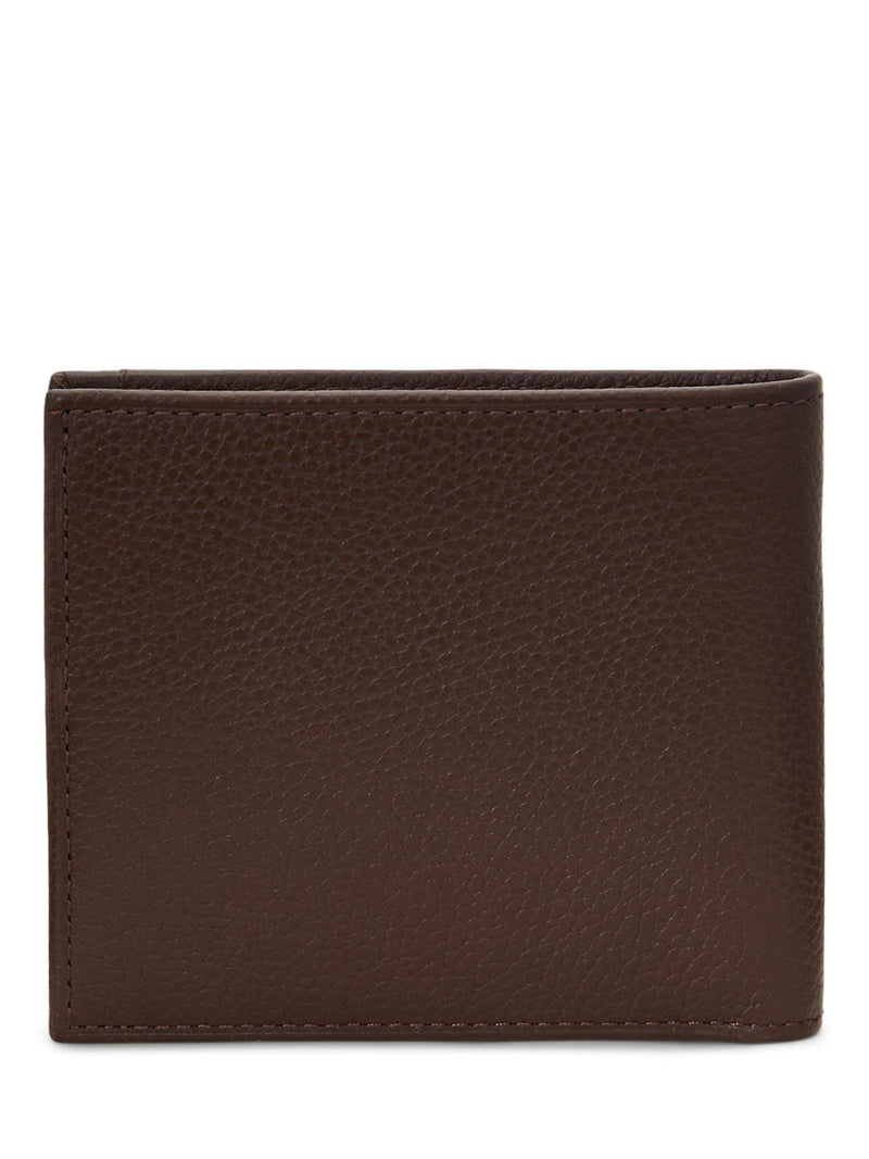 Ralph Lauren dark brown leather wallet foil logo - British product