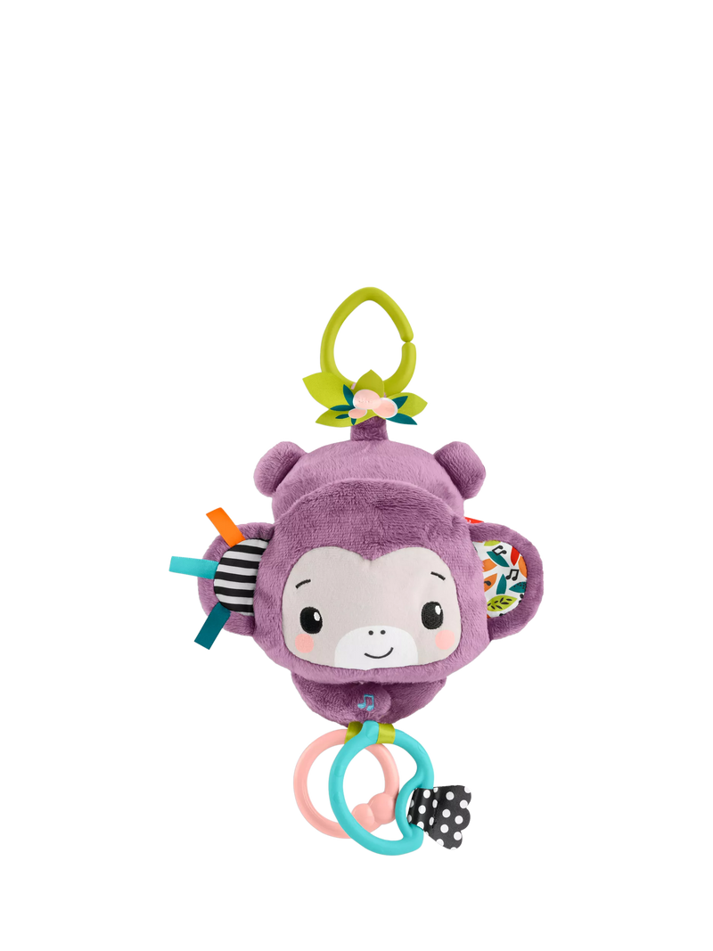 Fisher-Price Purple Monkey baby activity stroller toy, UK version