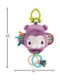 Fisher-Price Purple Monkey baby activity stroller toy, UK version