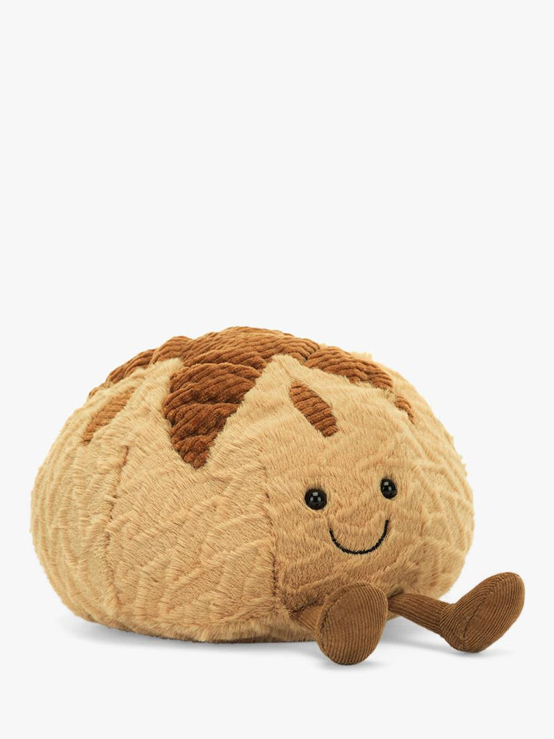 Sourdough Plush Soft Toy with Stitched Smile and Cord Legs