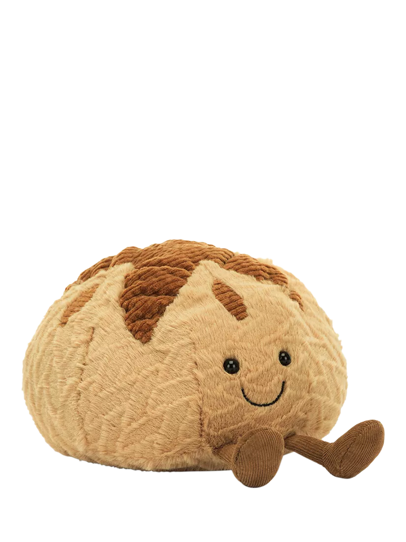 Sourdough Plush Soft Toy with Stitched Smile and Cord Legs