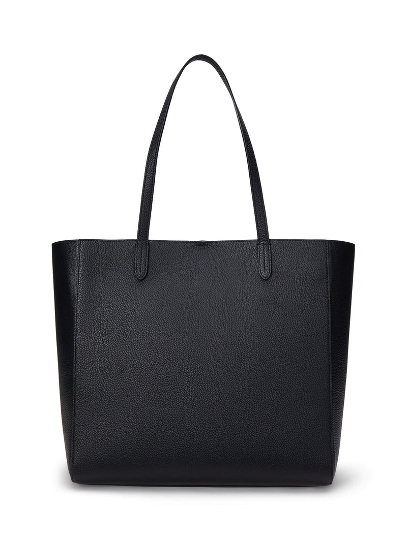 Ralph Lauren Cameryn large pebbled leather tote bag - British product