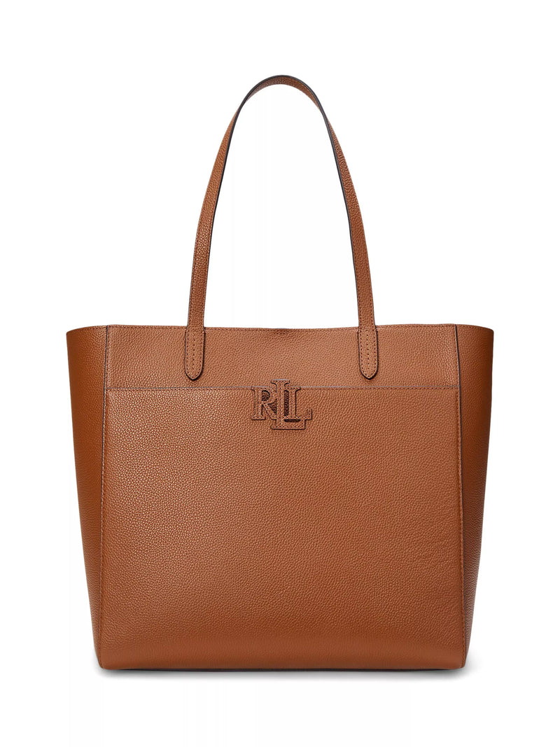 Ralph Lauren Cameryn large pebbled leather tote bag - British product