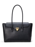 Ralph Lauren large pebbled leather satchel tote (British brand)
