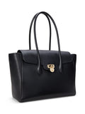 Ralph Lauren large pebbled leather satchel tote (British brand)