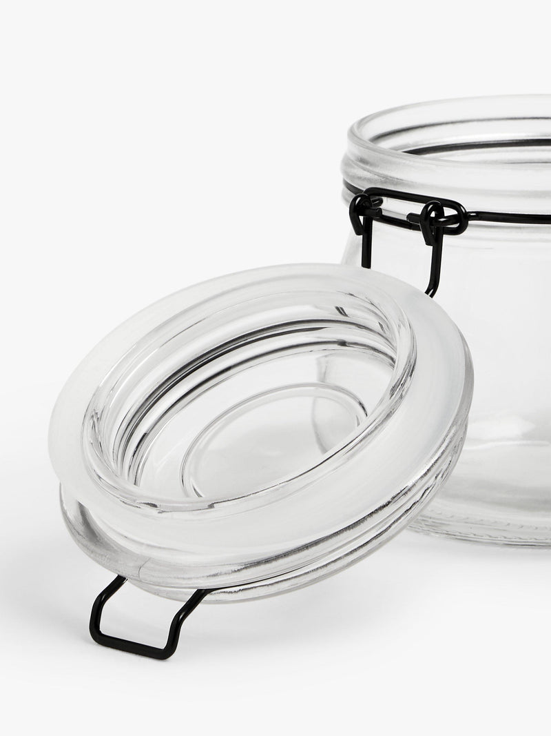 John Lewis glass storage jar clip-top 500ml, UK version