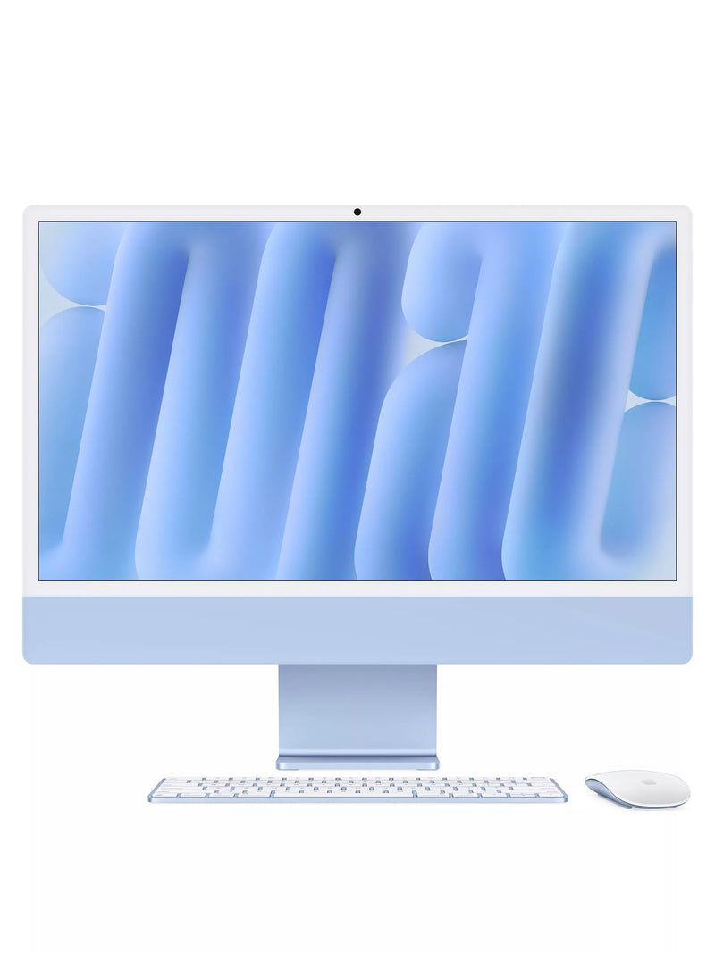 Apple iMac 24-inch all-in-one M4 16GB 256GB Blue, imported from the UK