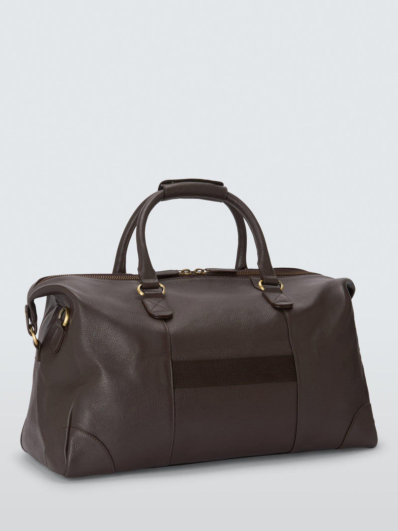 John Lewis leather weekender bag large, imported from the UK