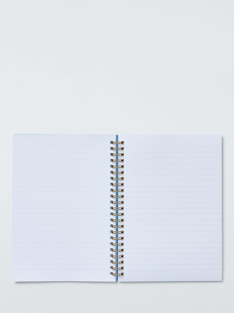 John Lewis wavy floral notebook with 160 lined pages (British brand)
