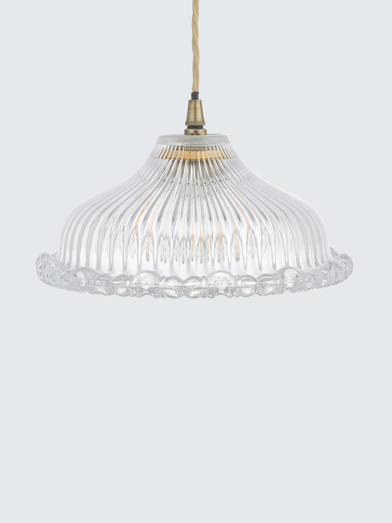 John Lewis ribbed glass ceiling light shade - British product