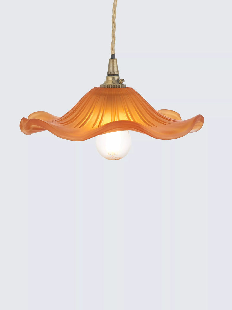 John Lewis Frenchie ribbed glass ceiling shade 23cm, imported from the UK