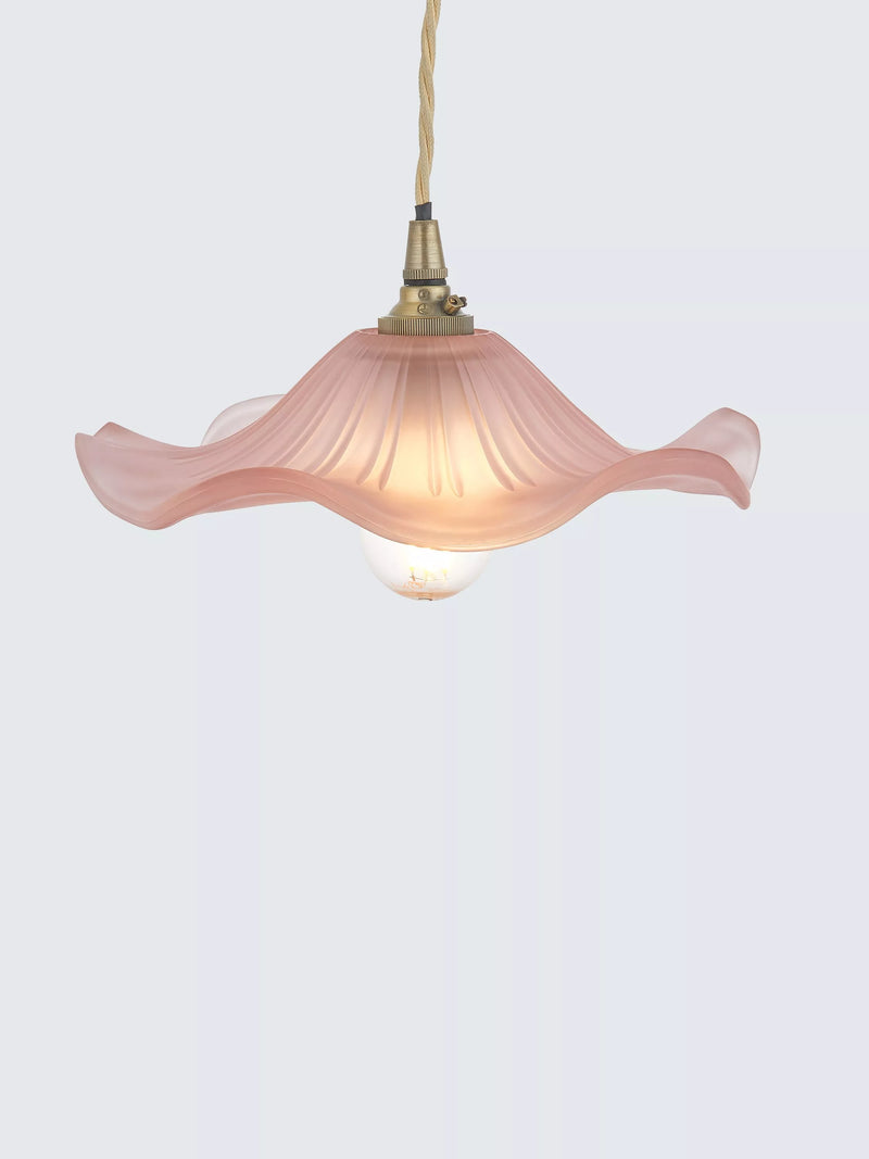 John Lewis Frenchie Ribbed Glass Easy-to-Fit Ceiling Shade