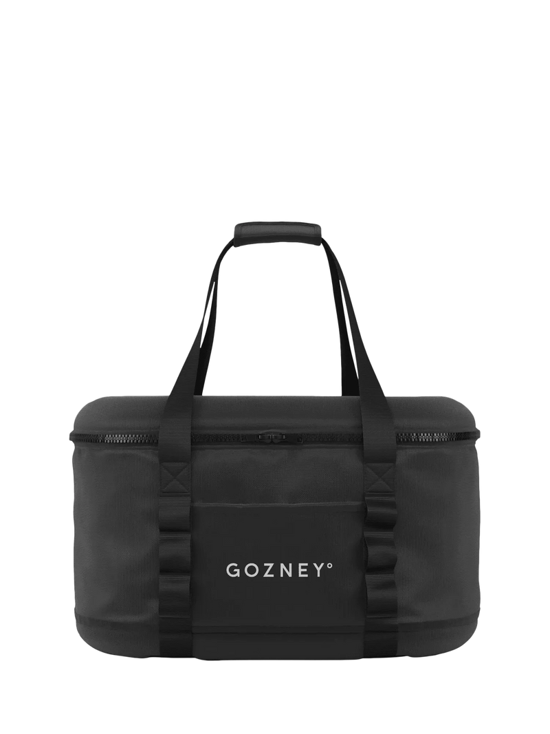 Gozney black portable pizza oven travel bag, imported from the UK