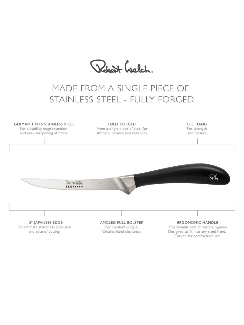 Robert Welch Signature filleting knife 16cm, UK version