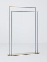 John Lewis John Lewis Elegance Freestanding Double Towel Rail, Brushed Brass- Buy online at McGrocer