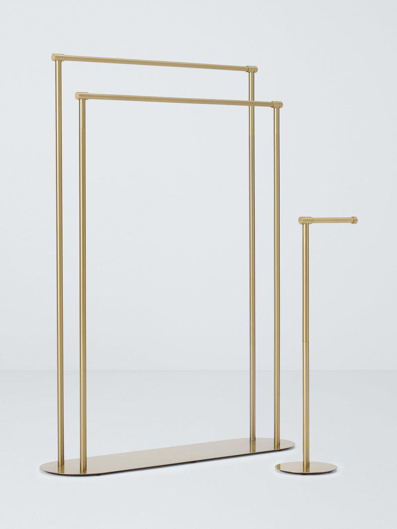 John Lewis double towel rail brushed brass freestanding, UK version