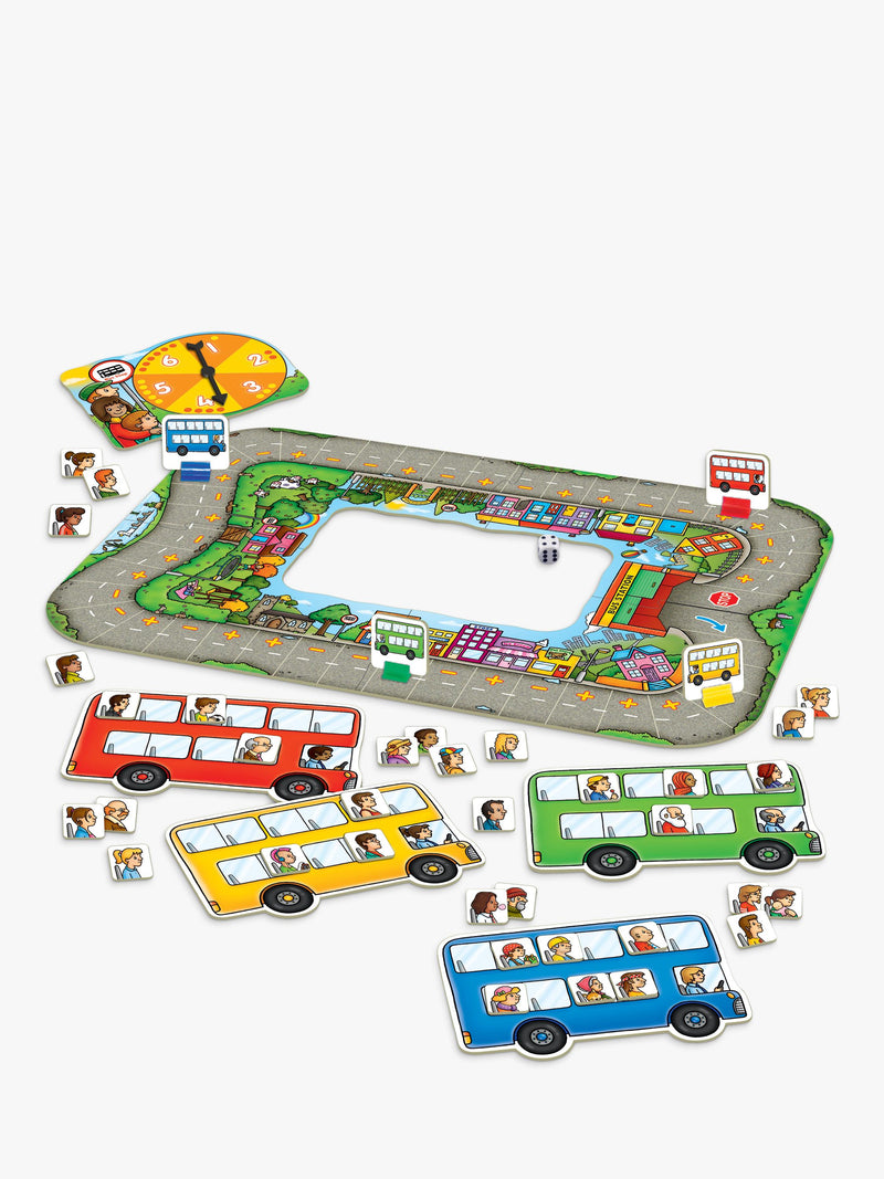 Orchard Toys Bus Stop Maths Game board game, imported from the UK