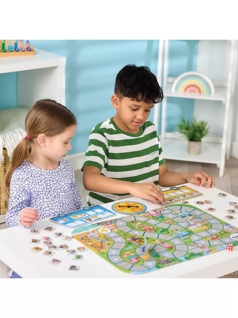 Orchard Toys Bus Stop Maths Game board game, imported from the UK
