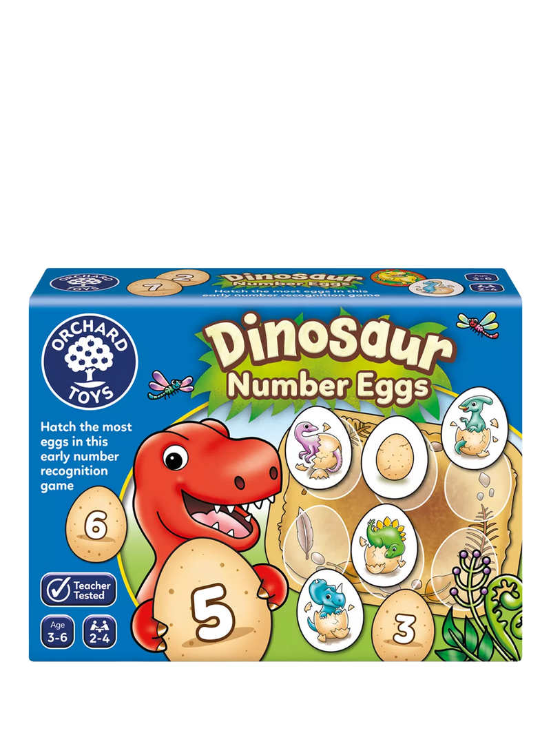 Orchard Toys Dinosaur Number Eggs board game (British brand)