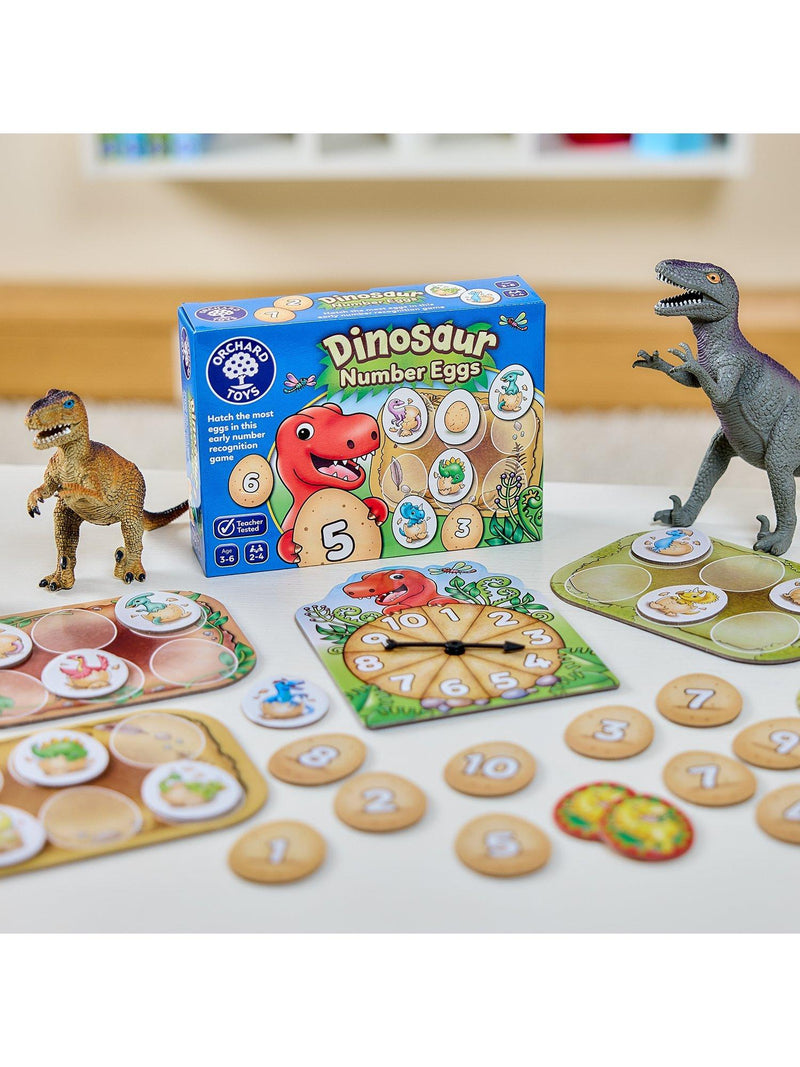 Orchard Toys Dinosaur Number Eggs board game (British brand)