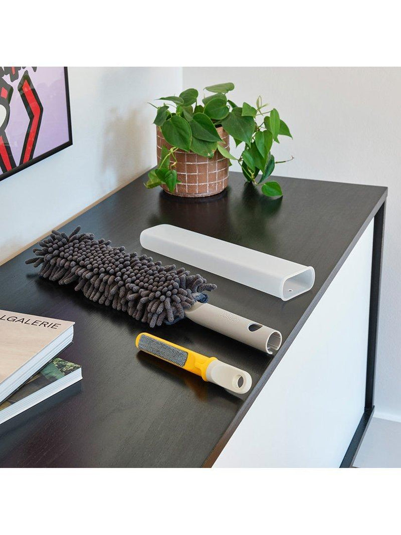 Joseph Joseph CleanTech Duster with Storage Light Stone, UK version