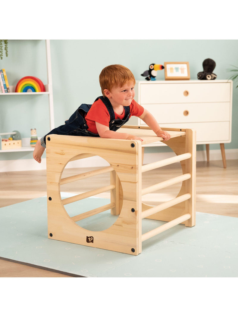 TP Toys Active Tots Wooden Climbing Cube, imported from the UK