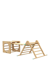 John Lewis TP Toys Active Tots Wooden Climbing Triangle, Cube and Slide Set- Buy online at McGrocer