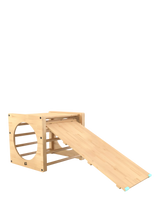 John Lewis TP Toys Active Tots Wooden Climbing Cube with Bridge and Slide- Buy online at McGrocer