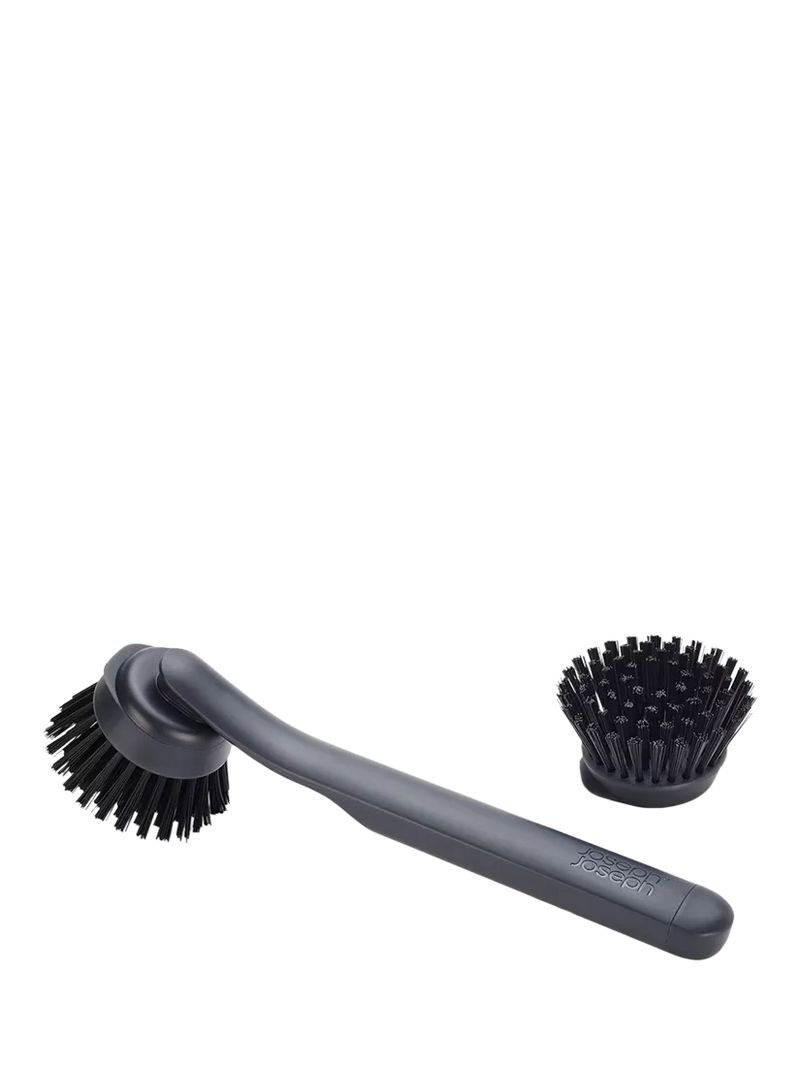 Joseph Joseph washing up brush with replacement head in graphite, UK version