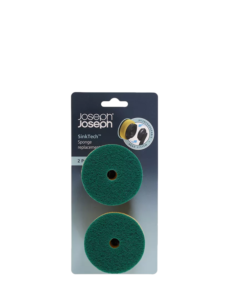 Joseph Joseph sponge replacement heads pack of 2 yellow, imported from the UK