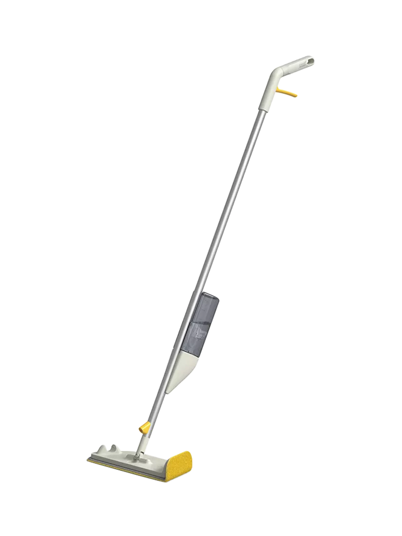 Joseph Joseph spray mop with scrub pad in Light Stone, UK version