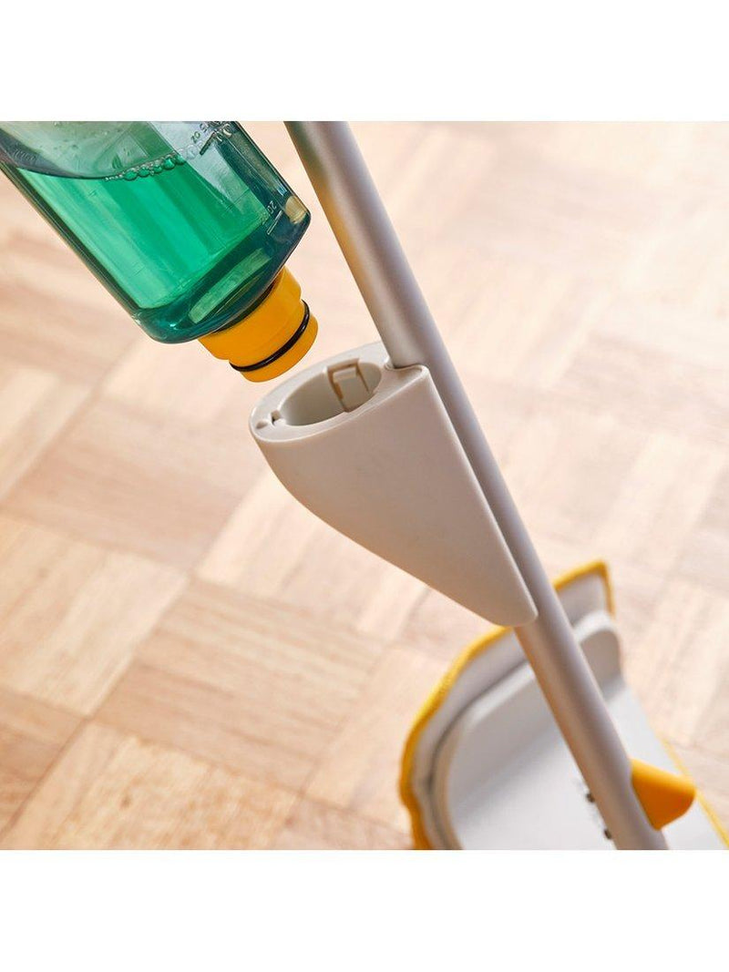 Joseph Joseph spray mop with scrub pad in Light Stone, UK version