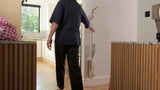 Joseph Joseph spray mop with scrub pad in Light Stone, UK version