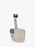 Joseph Joseph wall mounted dustpan and brush, stone, UK version