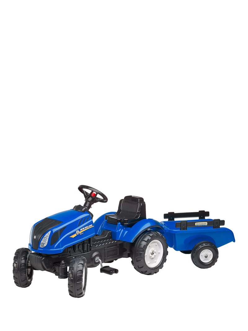 Mookie New Holland pedal tractor with trailer, UK version