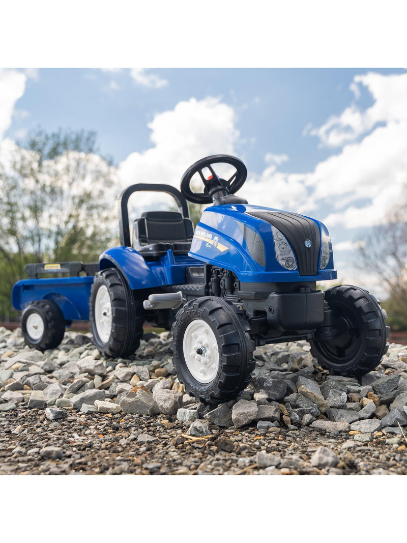Mookie New Holland pedal tractor with trailer, UK version