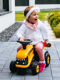 Mookie JCB ride-on toy tractor with trailer (British brand)