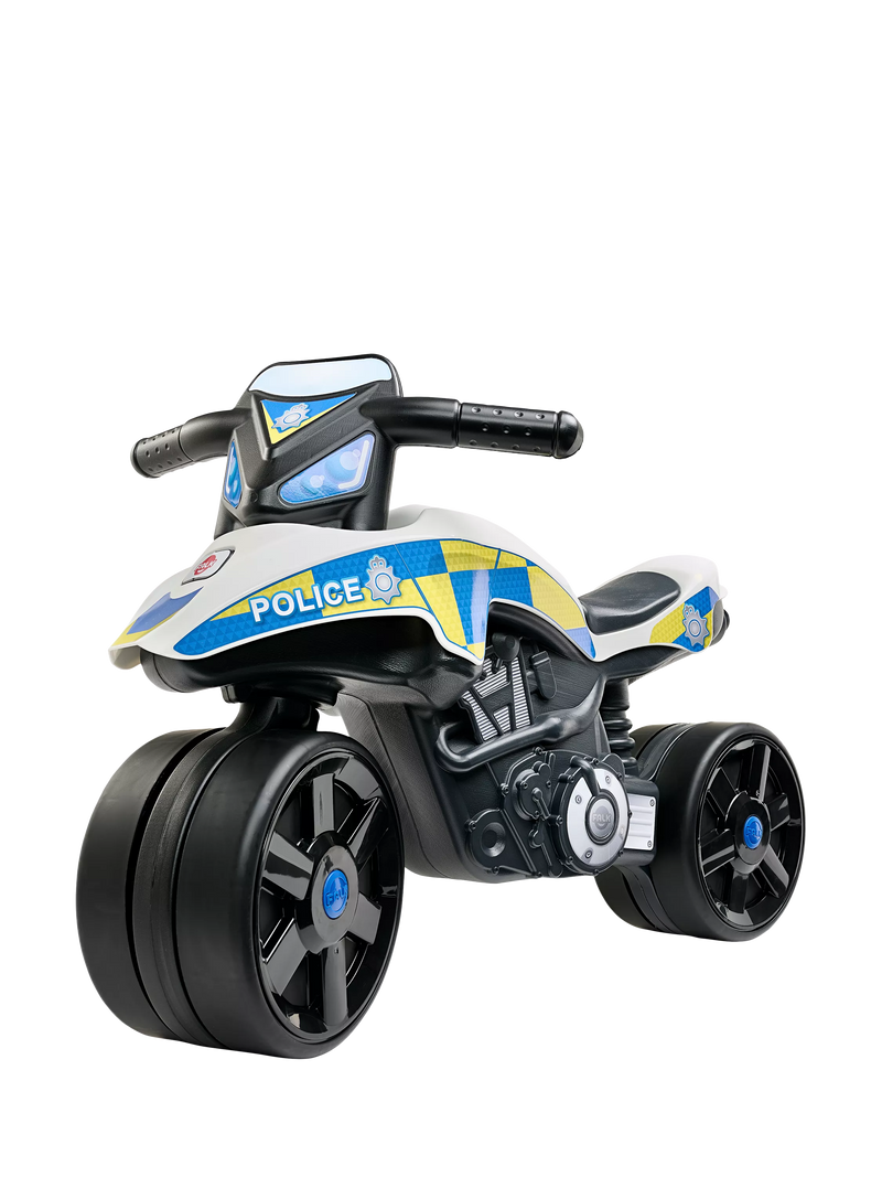 Mookie Falk UK Police ride-on toy motorbike - British product