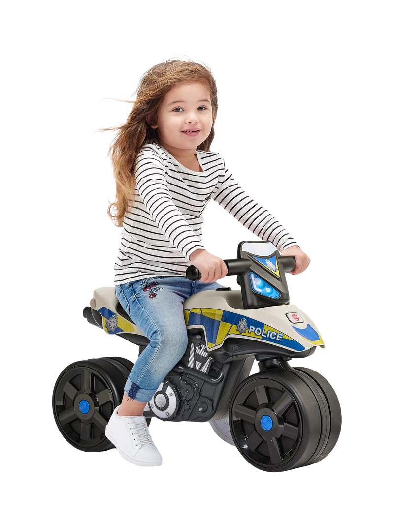 Mookie Falk UK Police ride-on toy motorbike - British product