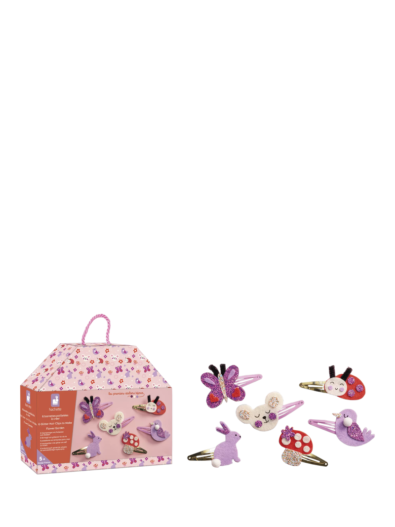 Janod kids hair clips craft kit flower garden, imported from the UK