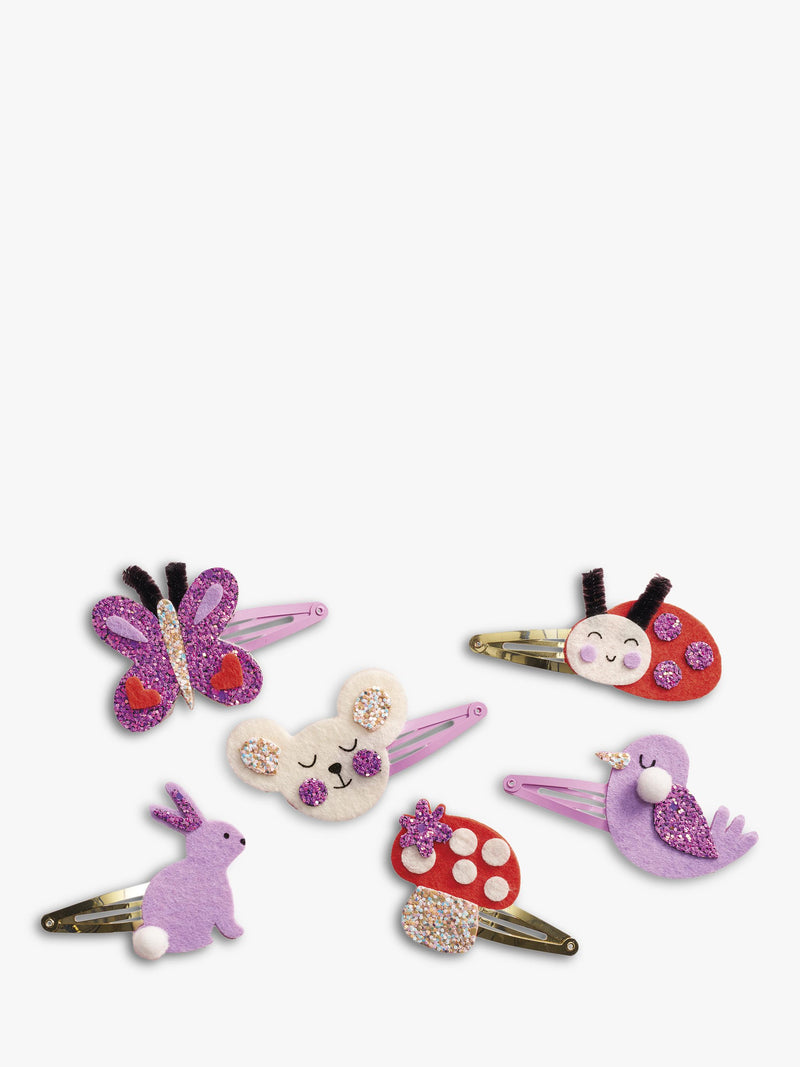 Janod kids hair clips craft kit flower garden, imported from the UK