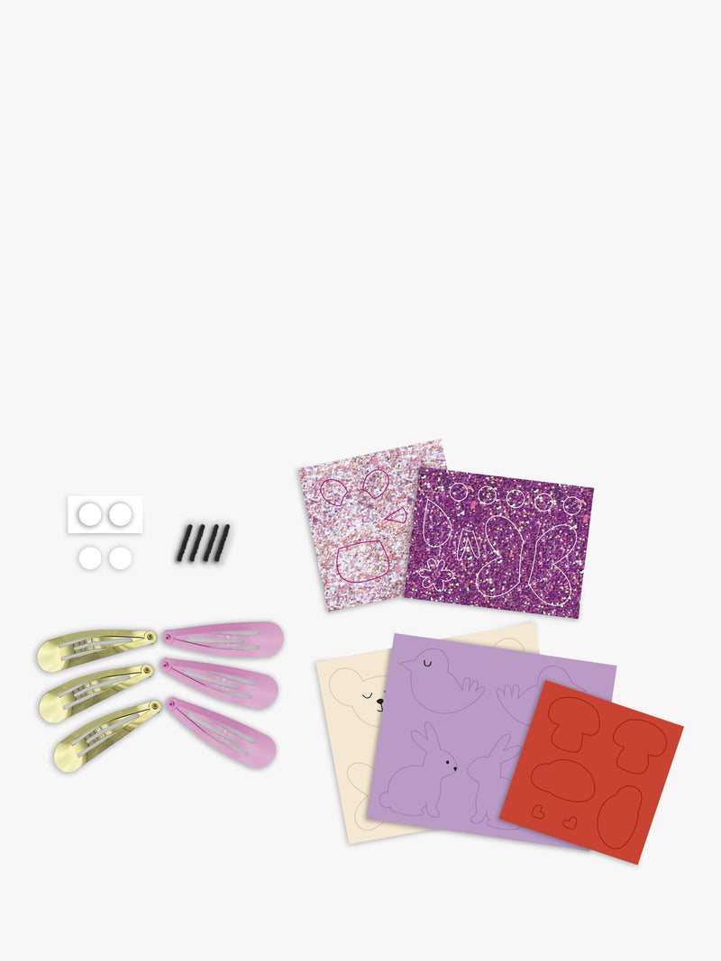 Janod kids hair clips craft kit flower garden, imported from the UK