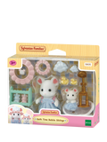 Sylvanian Families Bath Time Bubble Siblings set with Marshmallow Mouse figures - British product