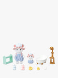 Sylvanian Families Bath Time Bubble Siblings set with Marshmallow Mouse figures - British product